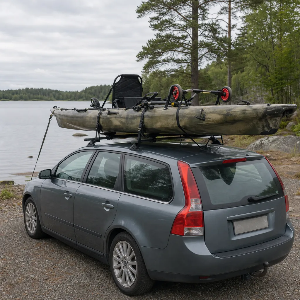 Så transporterar och förvarar du din fiskekajak